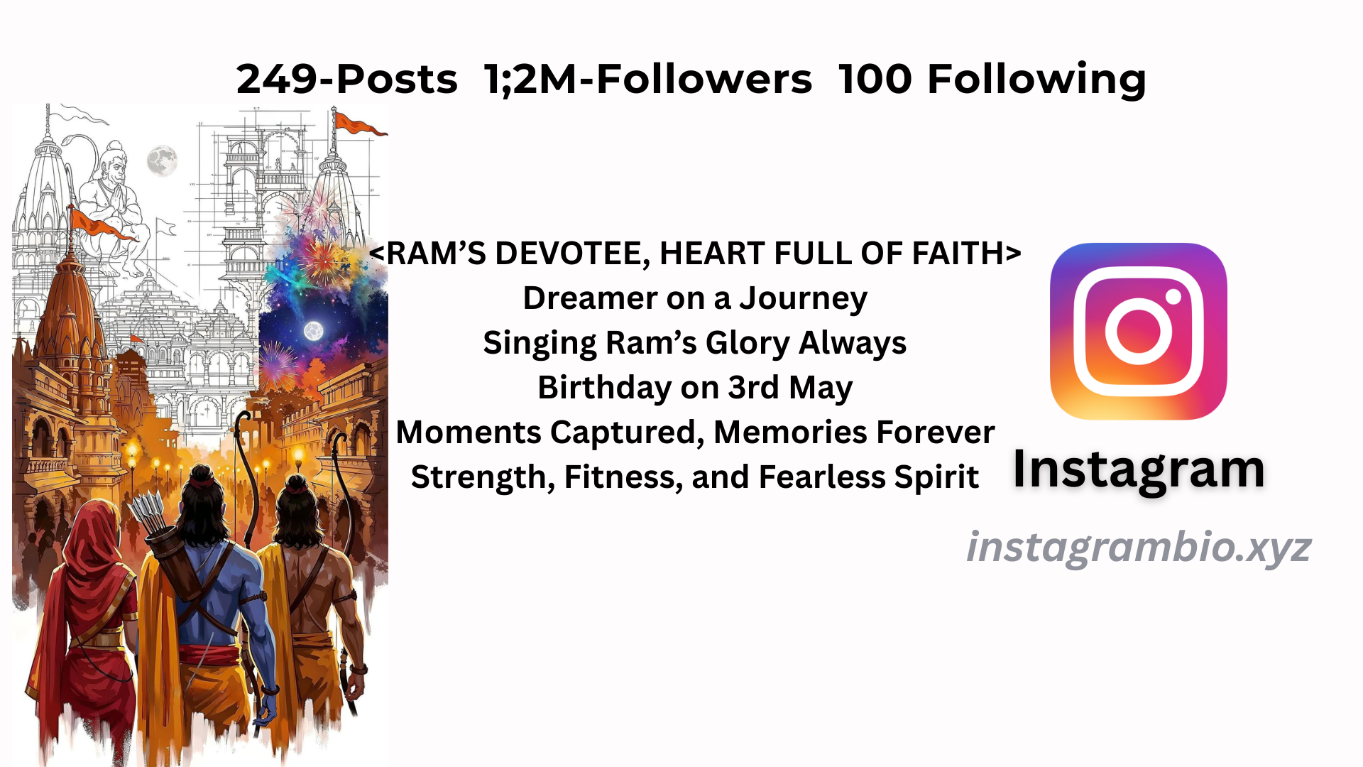 Instagram Bio For Jai Shree Ram