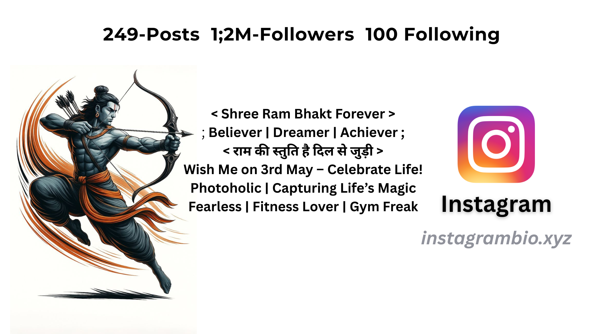 Jai Shree Ram Bio Instagram