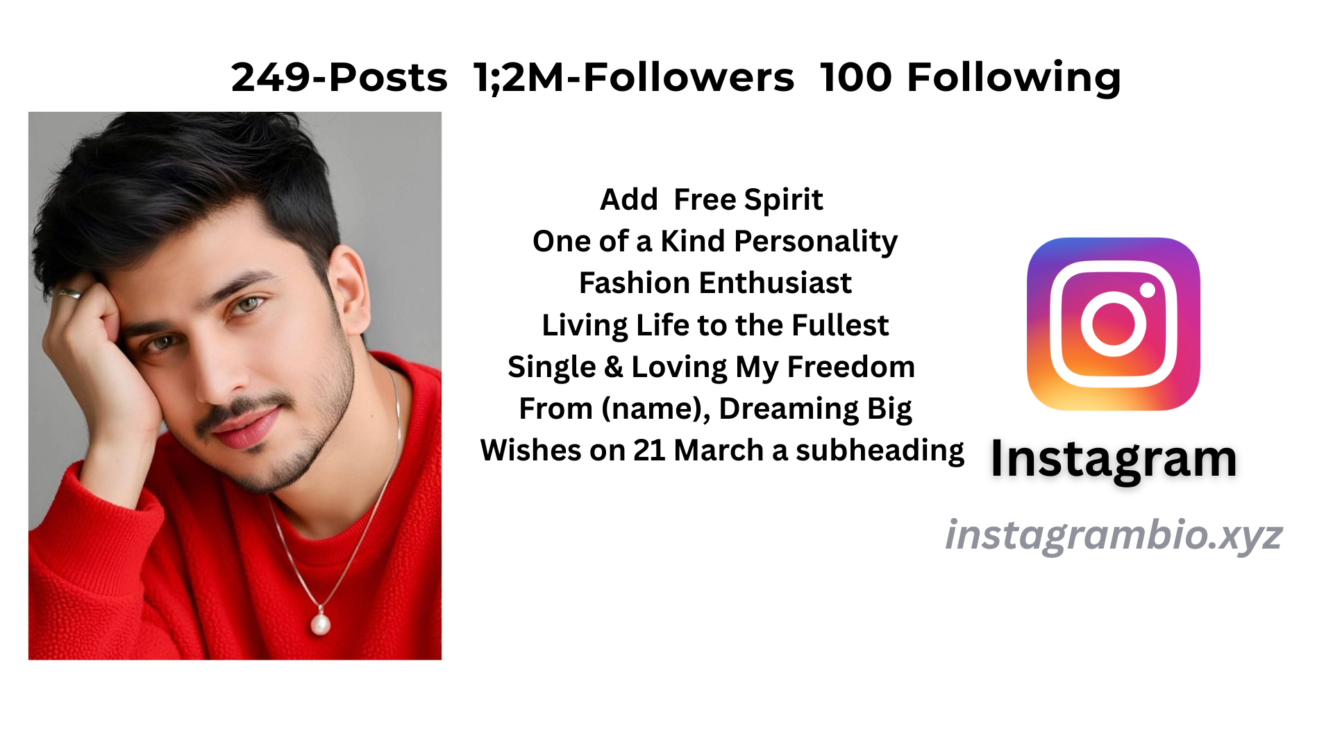 Love Bio For Instagram For Boys​