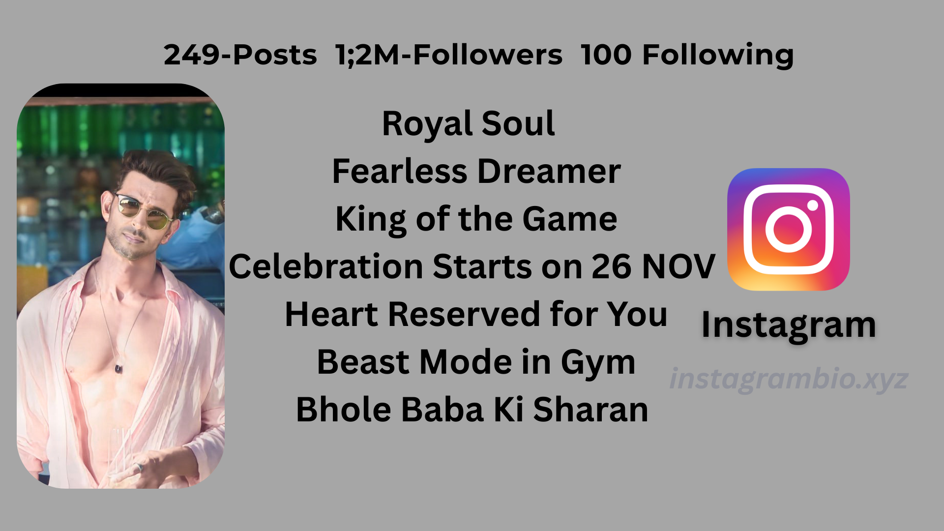 Gym Bio For Instagram