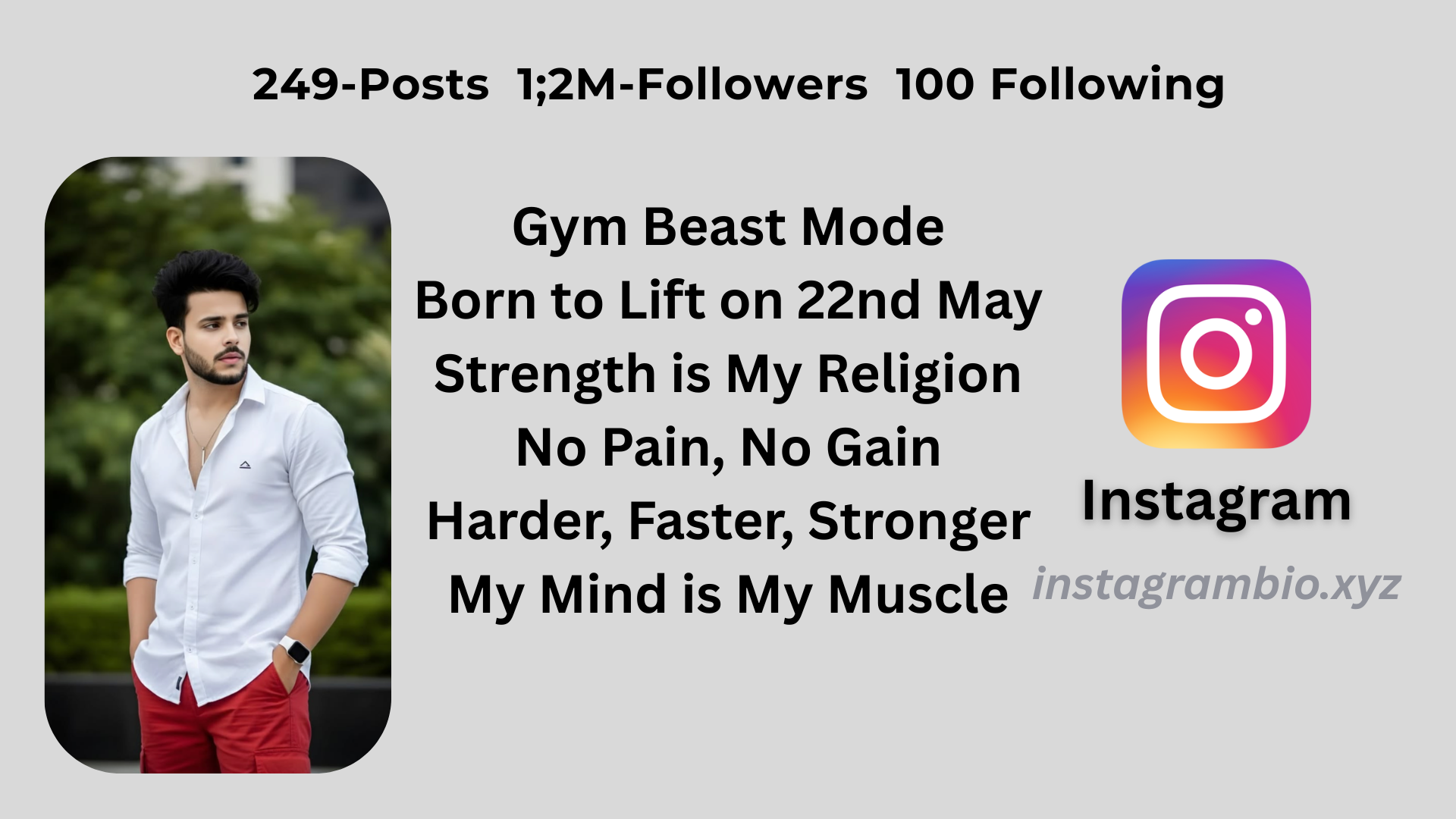 Fitness Gym Bio For Instagram