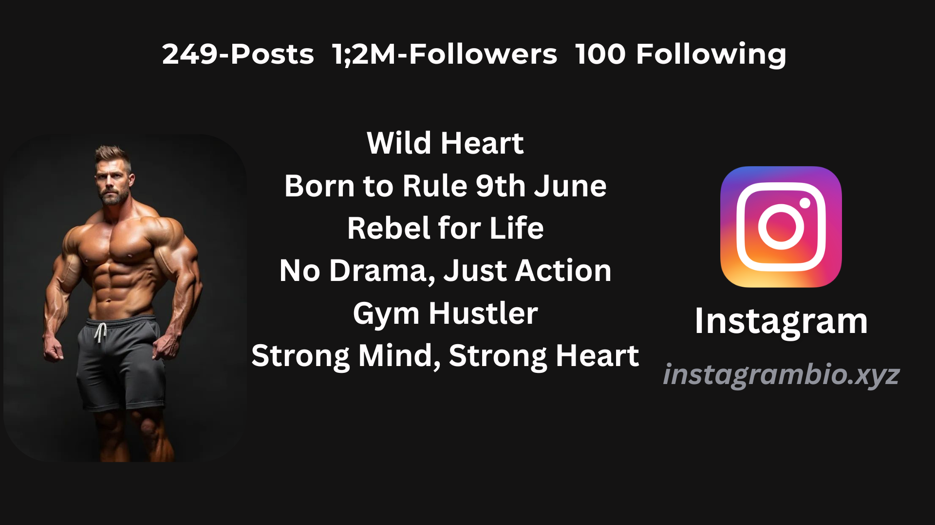 Gym Bio For Instagram With Emoji In English